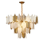 DLSS LIGHTING Home Decor Indoor Luxury Lights Glass Suspended Pendant Light Chandeliers