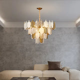 DLSS LIGHTING Home Decor Indoor Luxury Lights Glass Suspended Pendant Light Chandeliers