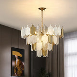 DLSS LIGHTING Home Decor Indoor Luxury Lights Glass Suspended Pendant Light Chandeliers