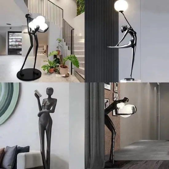 DLSS Home Decoration Glass Ball Model Floor Lamp for Home