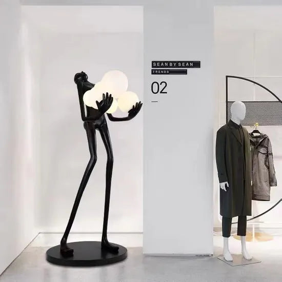 DLSS Home Decoration Glass Ball Model Floor Lamp for Home