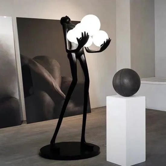 DLSS Home Decoration Glass Ball Model Floor Lamp for Home