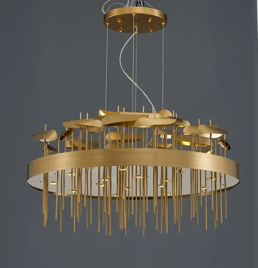 DLSS Lighting Co.,Ltd Home Gold LED Long Italy Indoor Bar Chandelier