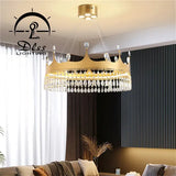 DLSS Lighting Co., Ltd Hot Sale Large Pendant Hanging Light LED Crystal Chandeliers Modern Decorative Pendant Lamp