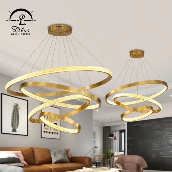 DLSS LIGHTING Hotel Pendant Lighting Indoor Living Aluminum Chandelier for Home Decor Modern Lamp