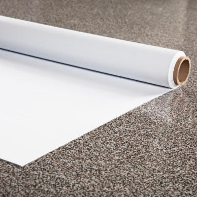 G-Floor GrowFloor Absolute White Ceramic High Gloss 5 ft. x 10 ft. Commercial Vinyl Sheet