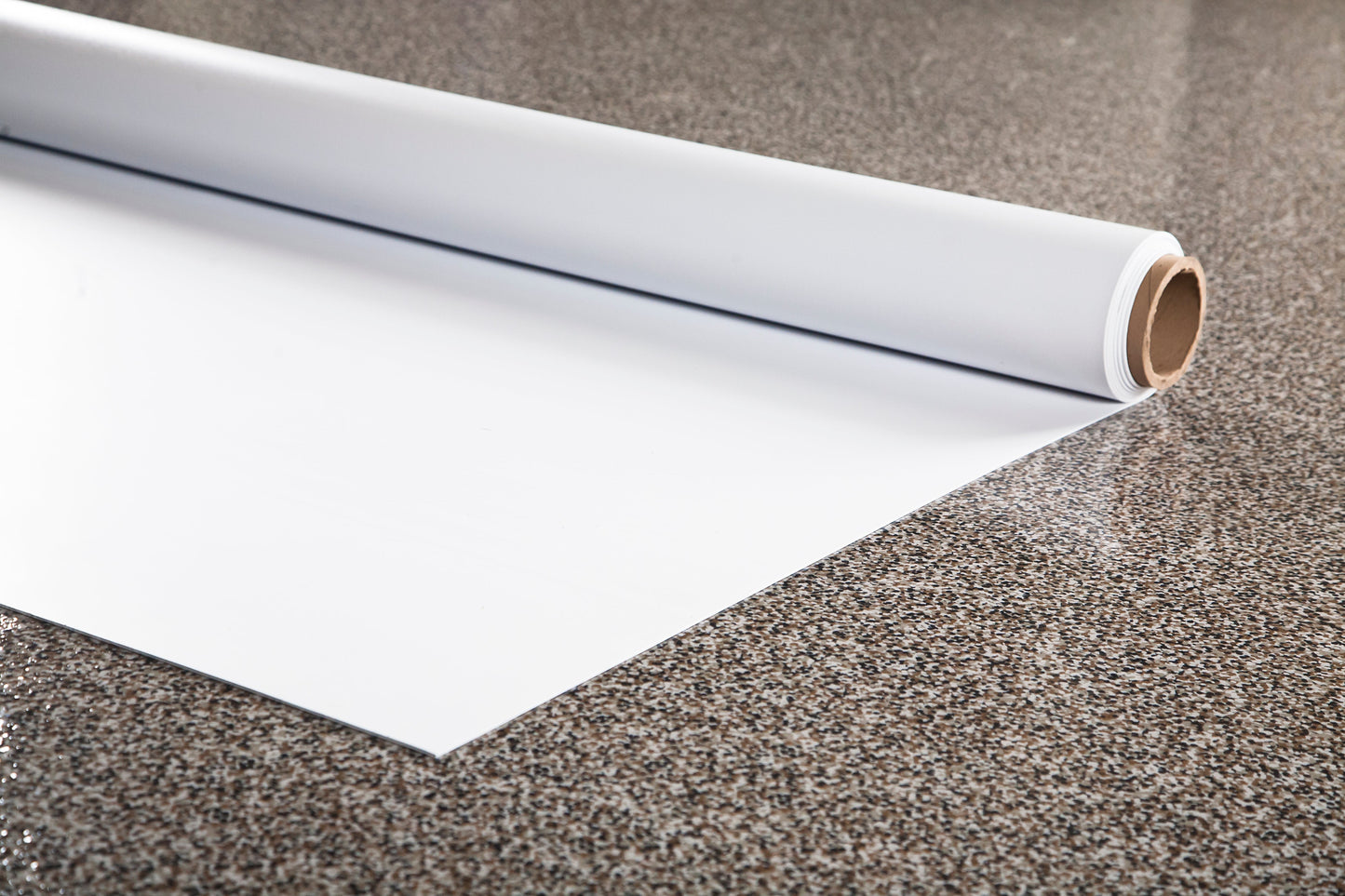 G-Floor GrowFloor 10 ft. x 61 ft. Absolute White Ceramic High Gloss Commercial Vinyl Sheet