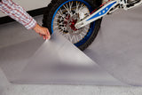 G‑Floor Motorcycle Mat, Ribbed – 55 Mil Base, 5' x 10' Midnight Black Roll-Out Vinyl