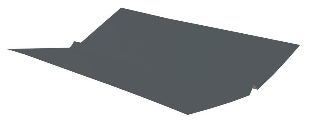 Galv W-Valley Hem 26 Gauge 18 in Charcoal Valley Flashing (GWVH2618C3)