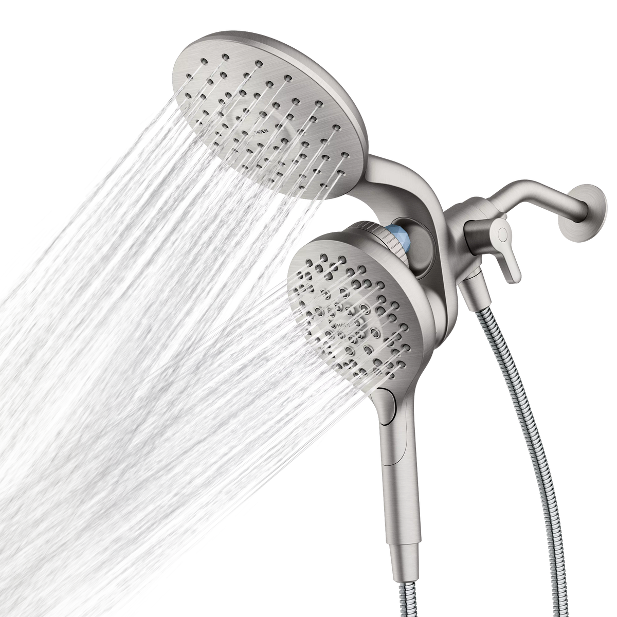 Moen Aromatherapy Dual Shower Heads with INLY Capsules, 6-Spray, 6.5 in Rainshower + Handheld, Spot Resist Brushed Nickel