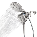 Moen Aromatherapy Dual Shower Heads with INLY Capsules, 6-Spray, 6.5 in Rainshower + Handheld, Spot Resist Brushed Nickel