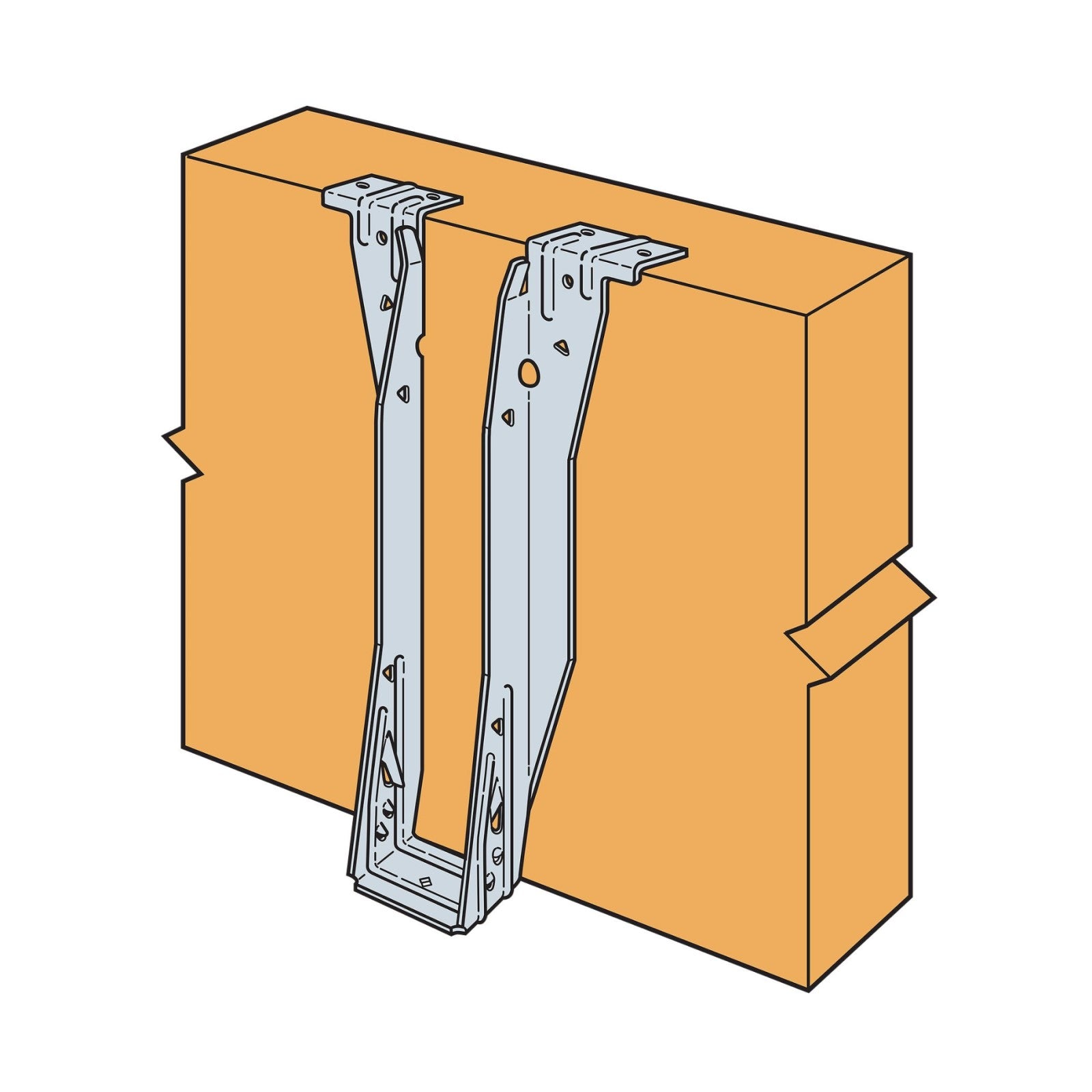 Simpson Galvanized Top Flange I-Joist Hanger 2-1/2" x 12"