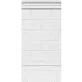 Imperial Bianco Gloss Ceramic Subway Wall Tile - 3 x 6 in.
