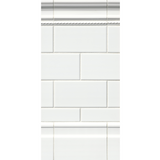 Imperial Bianco Gloss Ceramic Subway Wall Tile - 4 x 8 in.