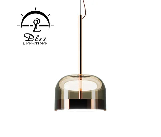 DLSS Lighting Indoor Bedroom Decor Glass Lampshade Modern Pendant Lamp