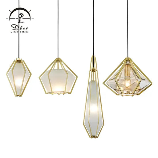 DLSS Lighting Co., Ltd. Indoor Room Glam Green Glass Pendant Light