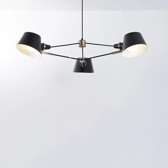 DLSSlighting Industrial Style Lighting Iron Chandelier Hotel Home Interior Decoration LED Pendant Lamp
