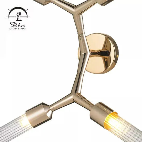 DLSSlighting Irregular Design Luxury Modern Glass Indoor Dining Living Room Decoration G9 Chandelier