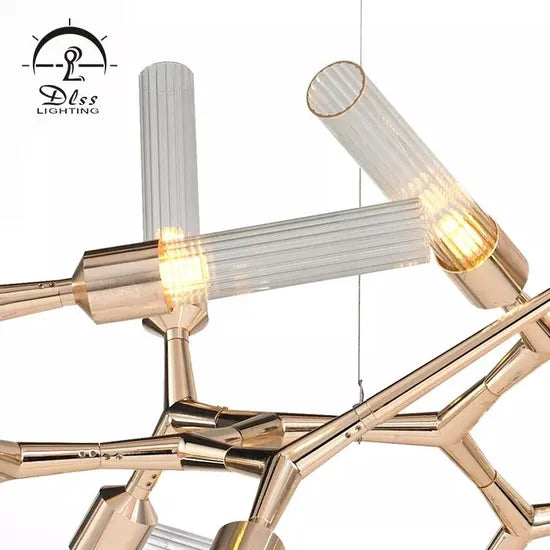 DLSSlighting Irregular Design Luxury Modern Glass Indoor Dining Living Room Decoration G9 Chandelier