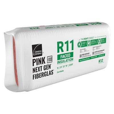 Owens Corning EcoTouch R11 Kraft-Faced Fiberglass Insulation Batt, 23 in. x 93 in., 237.67 sq. ft.