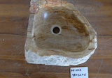 (Please choose your sink) Eden Bath Natural Stone Mid-Sized Vessel Sink in Petrified Wood