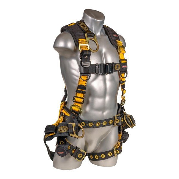 Kapture 5 Point Element Full Body Harness - Oil & Gas Derrick Series - 4 D-Rings - Tongue Buckle Legs - Shoulder Pads & Waist Belt - All Sizes image 2