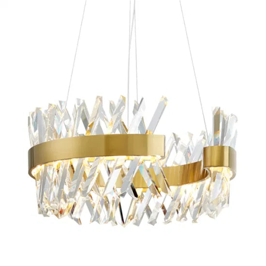 Dlsslighting LED 45W 3000K Big Crystal Chandelier Light