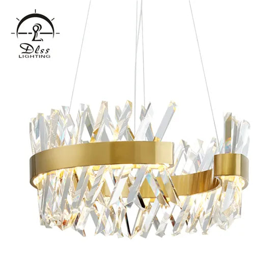 Dlsslighting LED 45W 3000K Big Crystal Chandelier Light