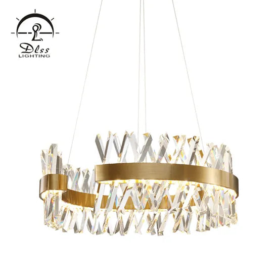 Dlsslighting LED 45W 3000K Big Crystal Chandelier Light