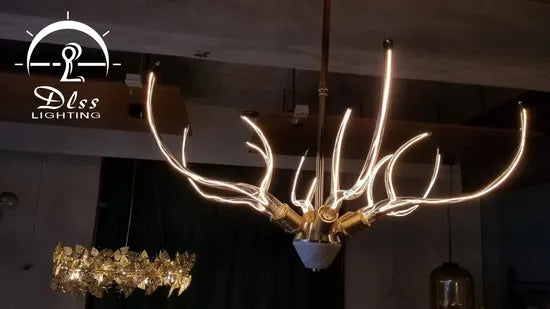DLSS LED Antler-Style Fashion Pandant Light