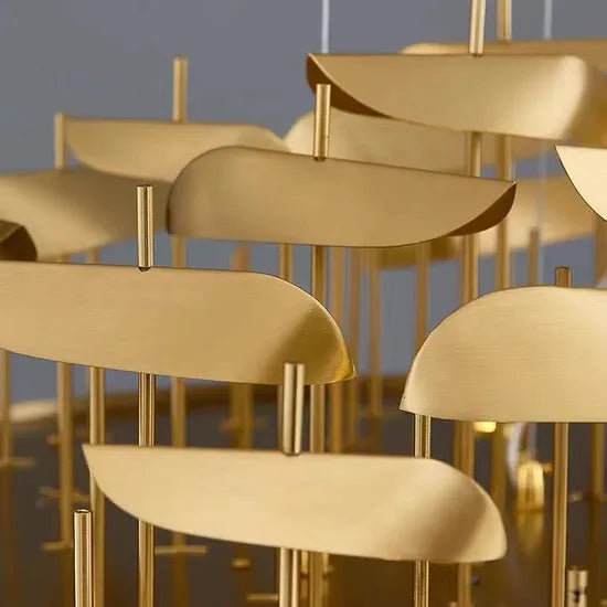 DLSS Lighting Co., Ltd LED Brass Factory Italy Designs Big Round Chandelier