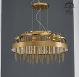 DLSS Lighting Co., Ltd LED Brass Factory Italy Designs Big Round Chandelier