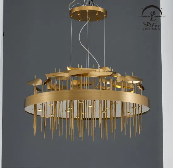 DLSS Lighting Co., Ltd LED Brass Factory Italy Designs Big Round Chandelier