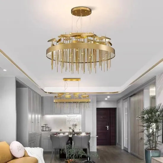 DLSS Lighting Co., Ltd LED Brass Factory Italy Designs Big Round Chandelier