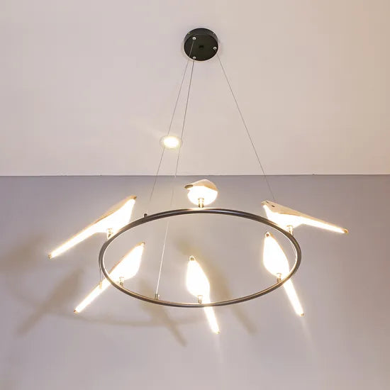 DLSS Lighting LED Light Home Decoration Bird Shade Design Living Modern Lighting Pendant Lamp