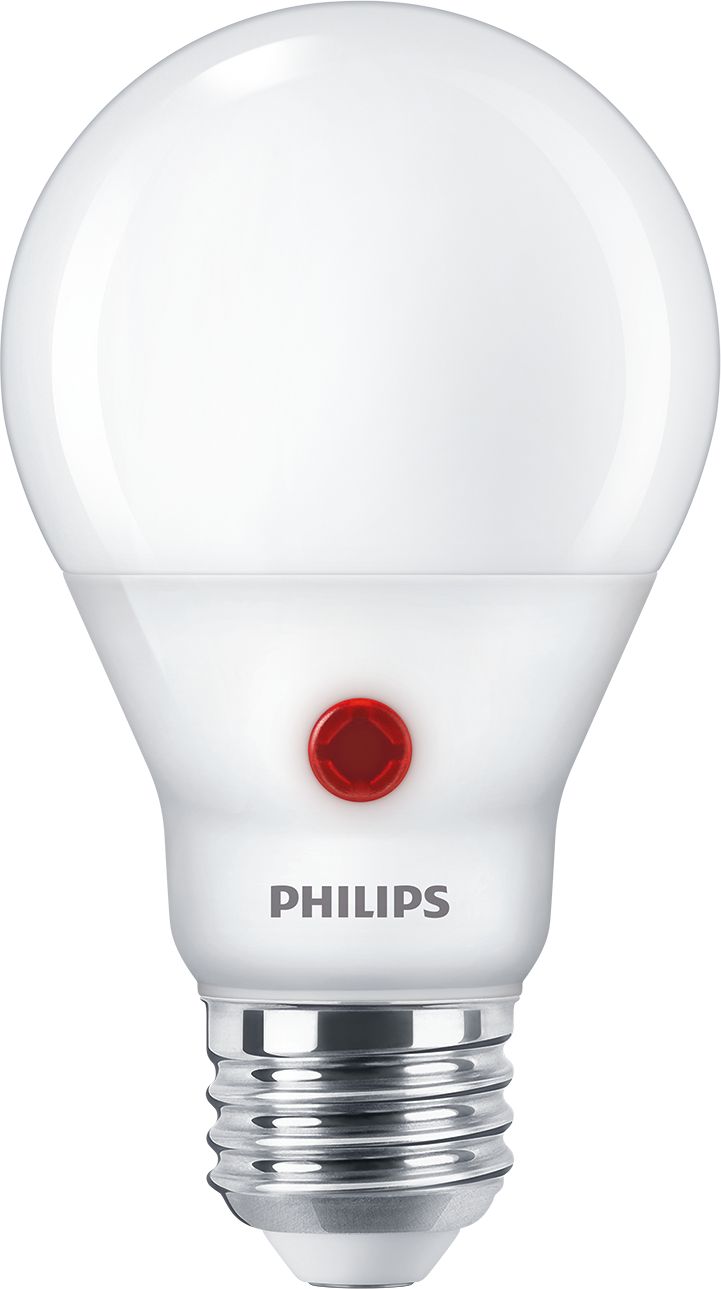 Philips 60-Watt Equivalent A19 Dusk-to-Dawn LED Light Bulb, Soft White 2700K, Automatic On/Off, 4-Pack