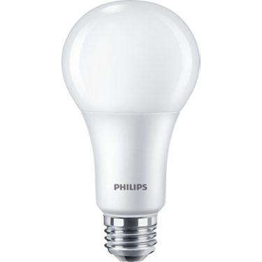 Philips 40W/60W/100W Equivalent A21 3-Way LED Light Bulb, Soft White 2700K, Frosted, E26d Base (4-Pack)