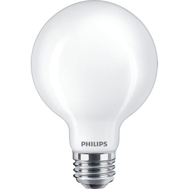 Philips 60-Watt Equivalent G25 Dimmable LED Light Bulb, Frosted Daylight, E26 Base (4-Pack)