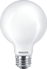 Philips 60-Watt Equivalent G25 Dimmable LED Light Bulb, Frosted Daylight, E26 Base (4-Pack)
