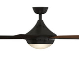 Fanimation Studio Collection Aire Drop 52-in Brushed Nickel LED Indoor Ceiling Fan with Light Kit and Remote (5-Blade)