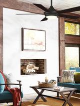 Fanimation Studio Collection Aire Drop 52-in Aged Bronze LED Indoor Ceiling Fan with Remote (5-Blade)