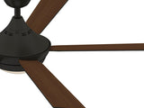 Fanimation Studio Collection Aire Drop 52-in Brushed Nickel LED Indoor Ceiling Fan with Light Kit and Remote (5-Blade)