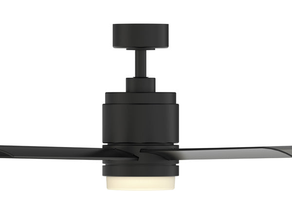 Fanimation Studio Collection Blitz 56-in Brushed Nickel LED Indoor/Outdoor Ceiling Fan with Remote (7-Blade)