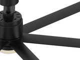 Fanimation Studio Collection Blitz 56-in Matte White LED Indoor/Outdoor Ceiling Fan with Remote (7-Blade)