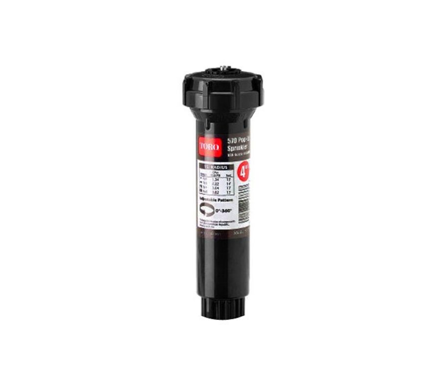 Toro 570Z Pro Series 4 in. Adjustable Pop-Up Sprinkler, Variable Arc, 15 ft Radius