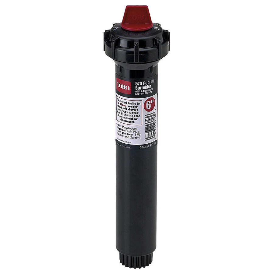 Toro 570 Series X-Flow 6 in. Adjustable Pop-Up Spray Head with Flush Plug