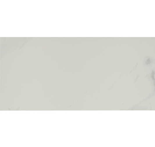 Lenci White Matte Porcelain Wall and Floor Tile - 12 x 24 in.