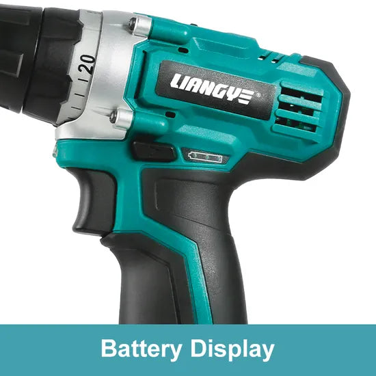 Liangye 12V Cordless Power Tools 3/8 Inch Battery Screw Driver Drill