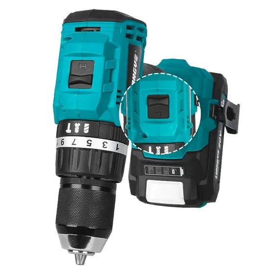 Liangye 18V Rechargeable Battery Cordless Compact Hammer Drill