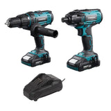 Liangye Battery Power Tool 20V 50nm Cordless Hammer Drill and Impact Driver Combo Sets